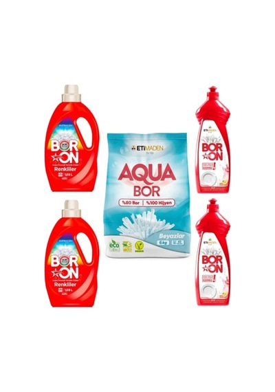 Sıvı Çamaşır Deterjanı Renkliler İçin 52 Yıkama+ Aquabor Beyazlar 40 Yıkama+ Bulaşık Deterjanı Diğer 49743281