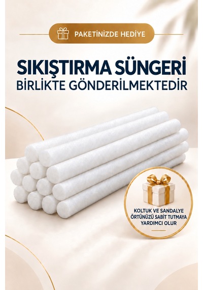 Bürümcük Kumaş 7 Kişilik Etekli L Köşe Koltuk Kılıfı Beyaz - 934823050 Beyaz