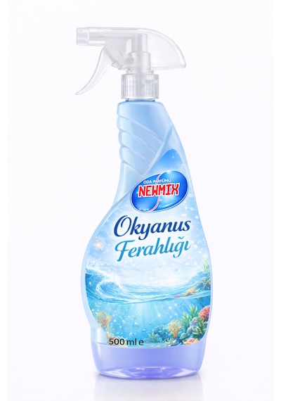 Okyanus Ferahlığı Oda&oto Parfümü 500 Ml Amber - Anti-Stres - Bahçe Gülü - Okyanus