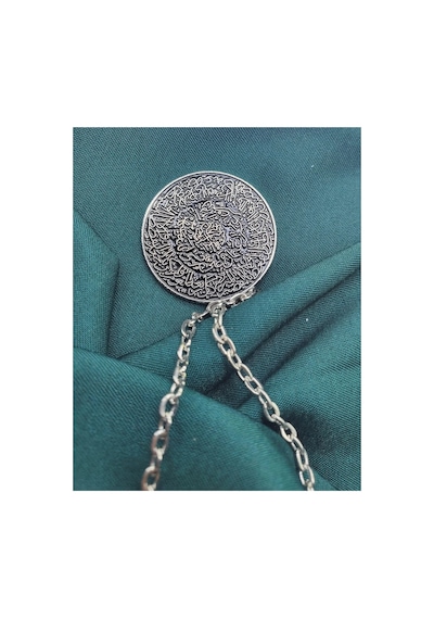 Unisex Kolye Dua Unisex Kolye Gümüş Kaplama Yemen Zırhı Şık Anlamlı Kolye Diğer