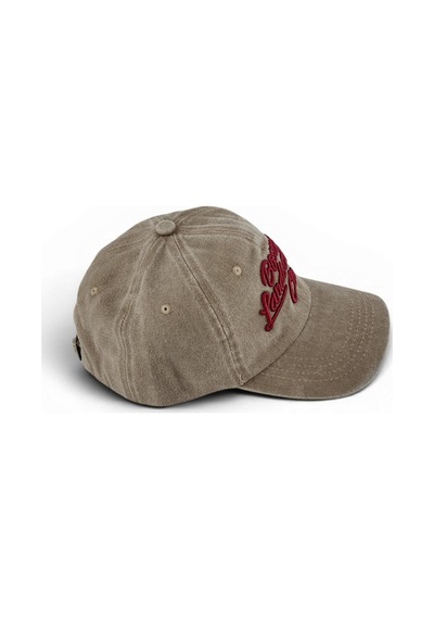 Hedea Unisex Vintage Eskitme Beyzbol Şapkası Boston Nakışlı Ayarlanabilir Kahverengi Pamuklu Cap Çok Renkli