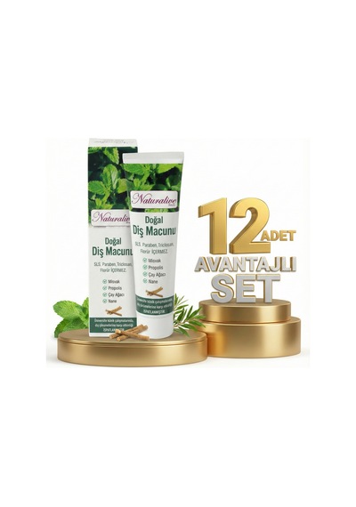 Naturalive Doğal Diş Macunu 12x100 Gr