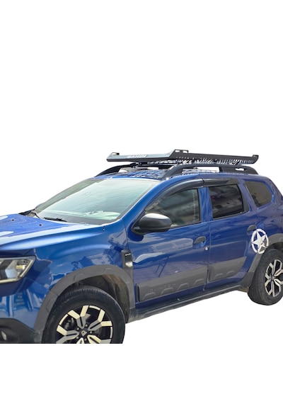 Duster Uyumlu 100 X 160 Tavan Sepeti Komple Metal Mat Siyah (ARA ATKISIZ)