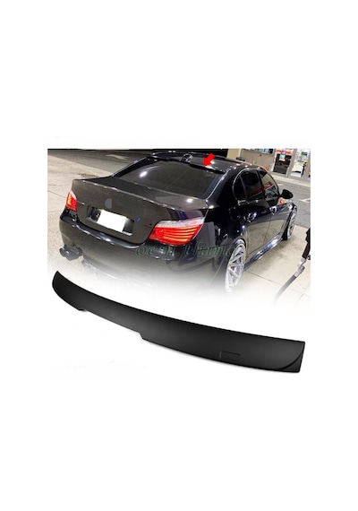 BMW E60 04-12 PLASTİK BOYASIZ M4 STYLE CAM ÜSTÜ SPOİLER-SPOYLER