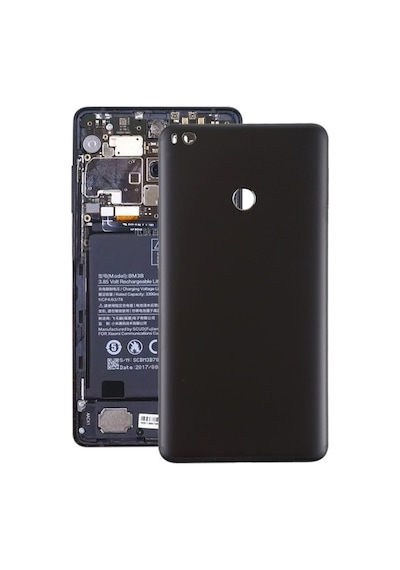 Rogfer Xiaomi Mi Max 2 İçin Pil Arka Kapağı Siyah Siyah Siyah