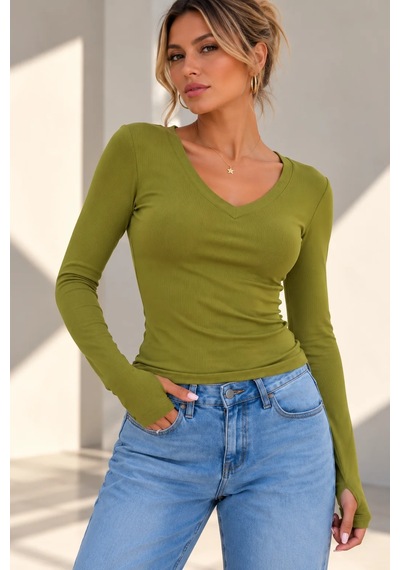 Bb Butik Basic Kadın Soft Touch Parmak Geçmeli V Yaka Body Mdk36 Çok Renkli