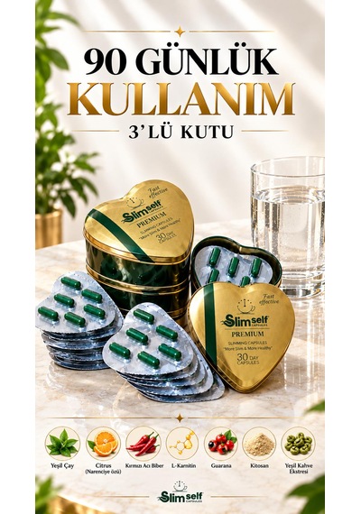 Slimself R.fitdetox Premium Form Destek Kapsül 90 Günlük Kullanım 3'lü Kutu Diğer