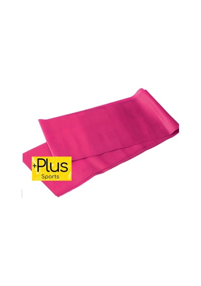 Pilates Bandı Fuşya Orta Sert 120 X 15 Cm Egzersiz Direnç Lastiği Uç Kısmı Açık Fuşya Fuşya
