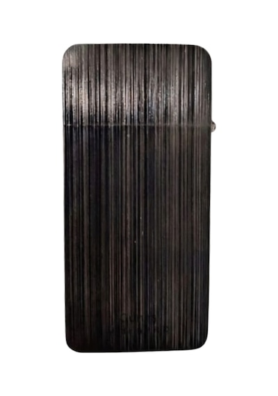 Premiumquality Fırçalı Siyah Metal Benzinli Çakmak - Tr8668