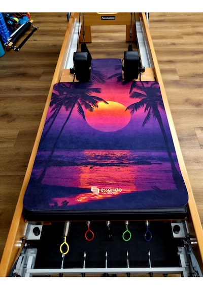 Reformer Pilates Mat ' Kaymaz' -'summer Sunset' Renkli