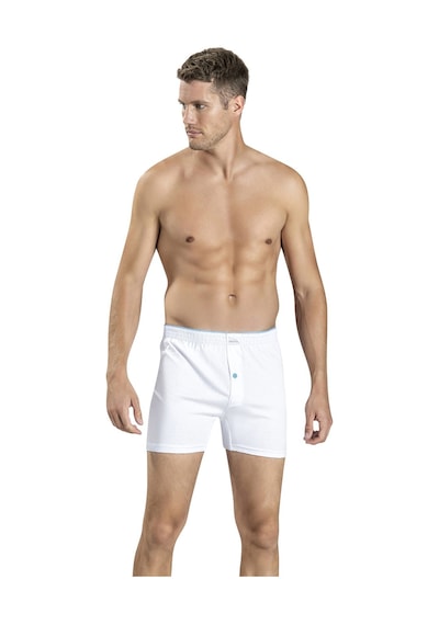 Jiber Erkek Beyaz Havlu Kemer Pamuklu 6'Lı Boxer 127