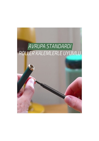 Mavi Pilot Kalem Yedeği Seramik Refil Yedek 3 Adet Jel Pilot Roller Kalem Yedek Uç