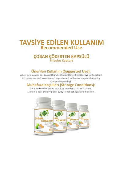 Gökçek Şifa Çoban Çökerten Bitkisel Takviye Edici Gıda 60 Kapsül