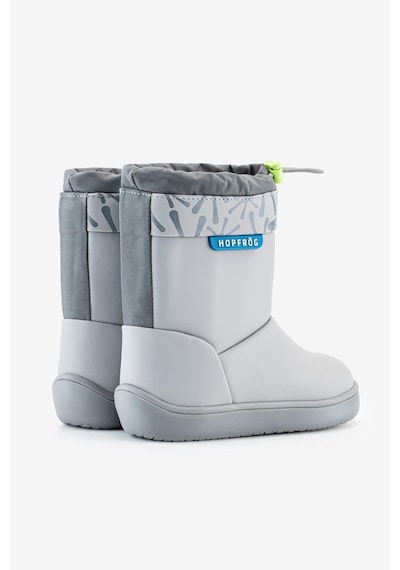 Hopfrög Rain Boots Süper Mat Havalı Gri Suya Ve Soğuğa Dayanıklı Barefoot Çocuk Botu Gri