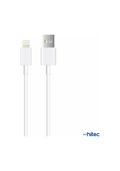 ScHitec X74 UsbA to Lightning 2M Data ve Hızlı Şarj Kablosu Beyaz
