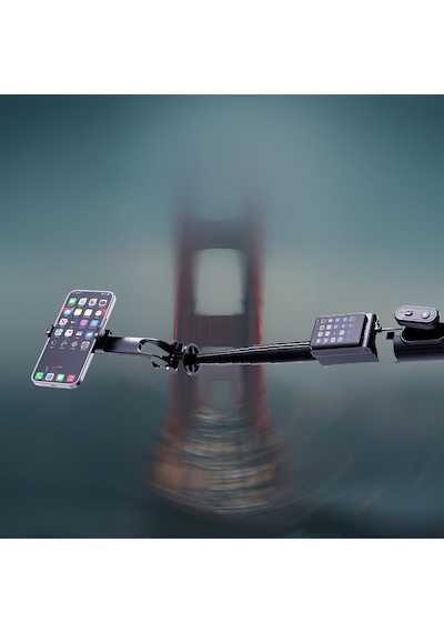 Lenyes Lph120 Uzaktan Kumandalı Çok Fonksiyonlu Sabitleyici Ekranlı Tripod Ve Selfie Çubuğu Siyah