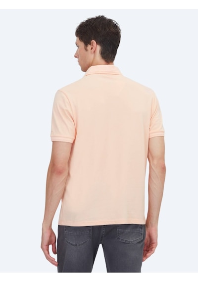Kip Pembe Düz %100 Pamuk T-shirt