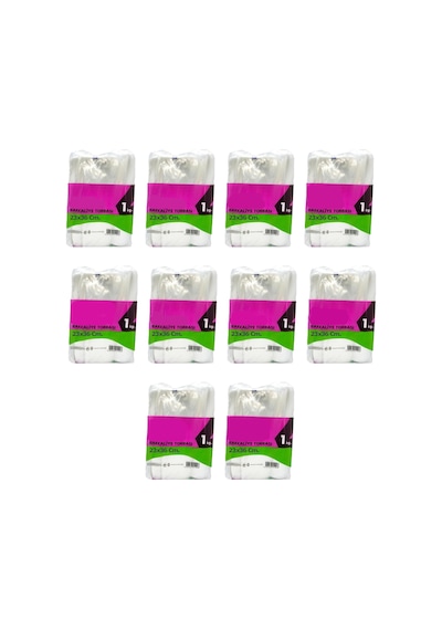 Omeyva Şeffaf Naylon Bakkaliye Torbası Poşeti 3 Kg.lık 25x42 Cm. - 10 Kg. - Ort. 1400 Adet - 10 Paket