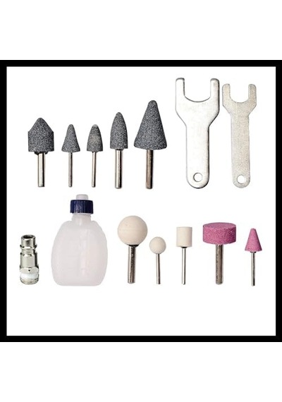 Havalı Kalıpçı Taşlama Tc-pp 220 Zımparalama, Parlatma, Gravür Ve Çapak Alma İçin, 10 Taşlama Ucu, Taşıma Çantası, Yağsız - 4138540