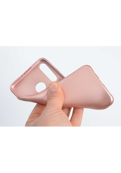 Huawei P30 Lite Kılıf Zore Premier Silikon Kapak Gold