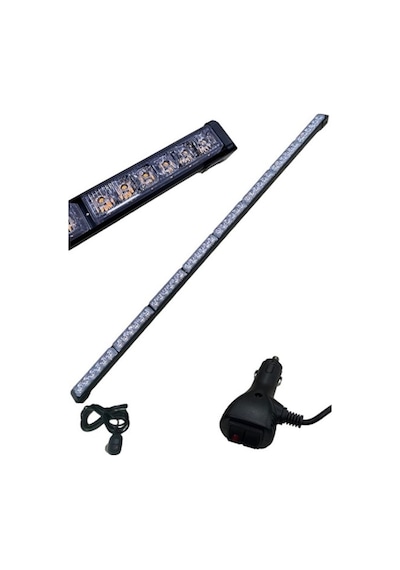9V-36V Led Bar Off-Road Sarı Çakarlı (Çakar Tepe Lamba) (120 Cm)