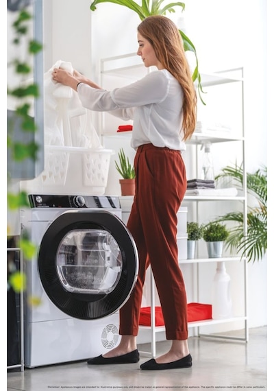 Hoover NDPEH 9A3TCBEXMSS 9 KG Wi-Fi + Bluetooth Isı Pompalı Çamaşır Kurutma Makinesi