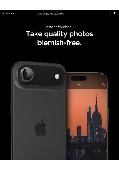 İphone Air İle Uyumlu Kamera Lens Koruyucu Cam Kolay Kurulum Glas.tr Ez Fit Optik Pro 2 Adet Gray - Agl10130