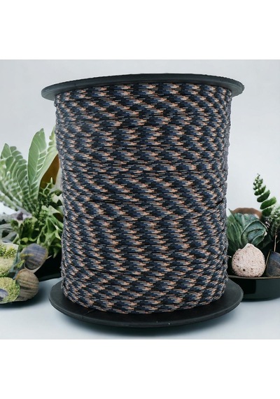 Mg Ropes Paracord İp 4 Mm Lacivert Desenli No:59 10 Metre Çok Renkli