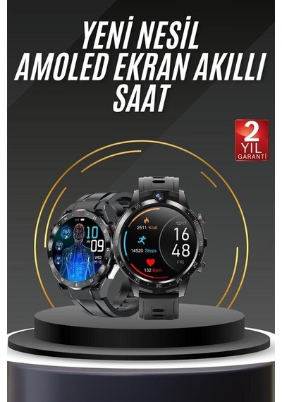 Akıllı Saat Yeni Model Sesli Asistan Bildirim Görme Bluetooth Bağ