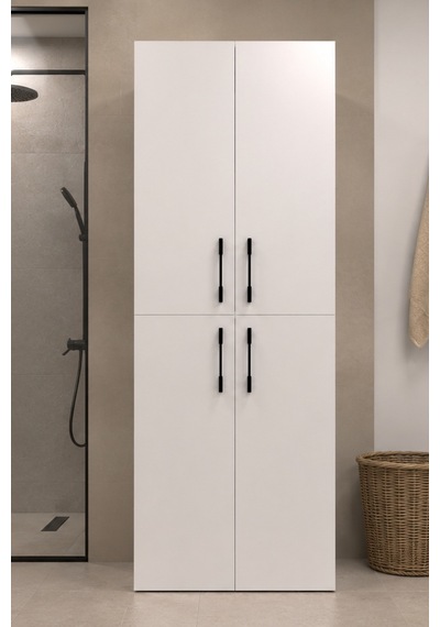 Atik No.2 Dört Kapaklı Çamaşır Ve Kurutma Makinesi Dolabı Çok Amaçlı Banyo Düzenleyici Beyaz Atik No.2 Dört Kapaklı Çamaşır Ve Kurutma Makinesi Dolabı Çok Amaçlı Banyo Düzenleyici Beyaz