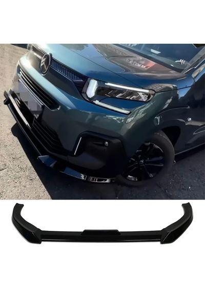 Citroen Berlingo Ön Lip Plastik Parlak Siyah Karlık-ön-ek-bodykit 2023 2024 2025