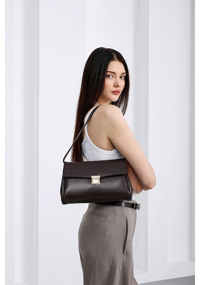 Lauren City Baget Çanta Kahve Kahve