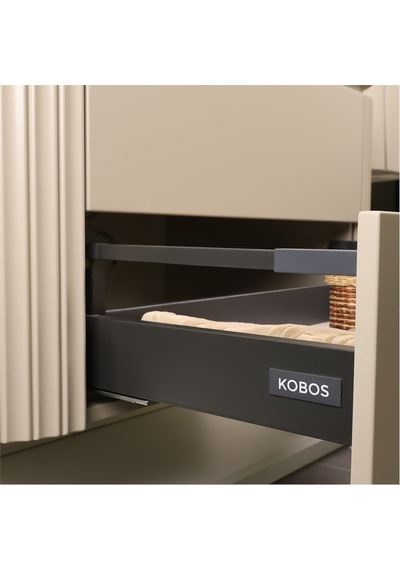 Kobos Gloria 100 Cm Banyo Dolabı Seti Beige Bej Kobos Gloria 100 Cm Banyo Dolabı Seti Beige Bej
