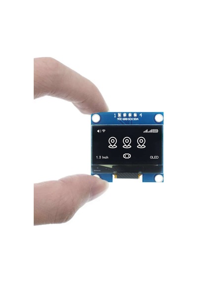 1.3 Inch Iıc Beyaz Oled Lcd Modül I2c Seri 1.3 Ssh1106 Dc 3.3v 5v 128x64 Pixel Grafik Lcd Display