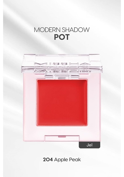 Parlak Jel Dokulu Tekli Göz Farı Modern Shadow Pot 204 Apple Peak 204 Apple Peak Diğer