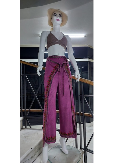 Eren Style Otantik Nakış İşlemeli Harem Şalvar Bulmaca Pantolon 104 Cm Gül Kurusu Gülkurusu Eren Style Otantik Nakış İşlemeli Harem Şalvar Bulmaca Pantolon 104 Cm Gül Kurusu Gülkurusu