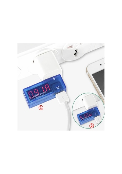 Usb Voltmetre Ampermetre Gösterge Şarj Doktor 5v 3a Taşınabilir Mini Akım Voltaj İzleyici Şarj Test Cihazı Kırm