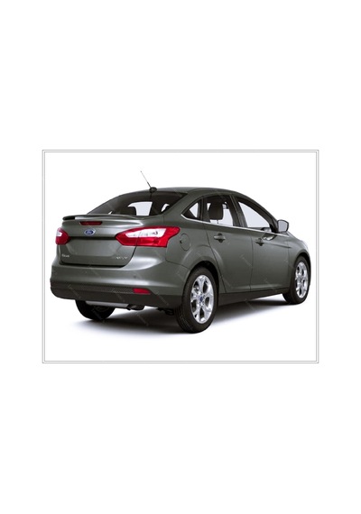 Ford Focus 3 Sedan Paslanmaz Krom Cam Çıta 8 Pcs 2011-2018 Arası