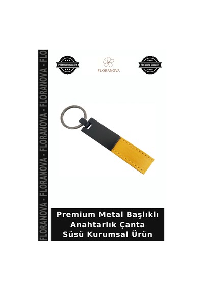 Premium Metal Başlıklı Anahtarlık Çanta Süsü Kurumsal Ürün
