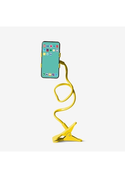 Sarı Renk Akrobat Telefon Tutucu Oynar Başlıklı