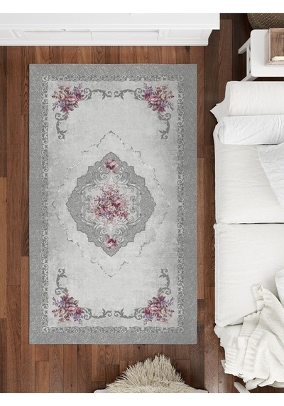 Dijital Baskılı Yıkanabilir Kaymaz Taban Salon Ve Oturma Odası Halısı 0070h 001