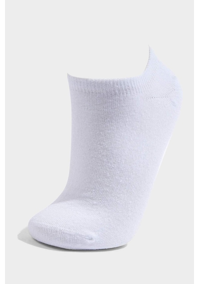 Defacto Erkek Dikişsiz 7li Sneaker Çorap H5638axnswt1 Beyaz-wt1