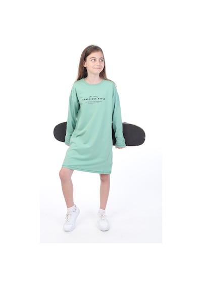 Toontoy Kız Çocuk Bisiklet Yaka Düşük Kol Yazı Baskılı Elbise Kırmızı Toontoy Kız Çocuk Bisiklet Yaka Düşük Kol Yazı Baskılı Elbise Kırmızı