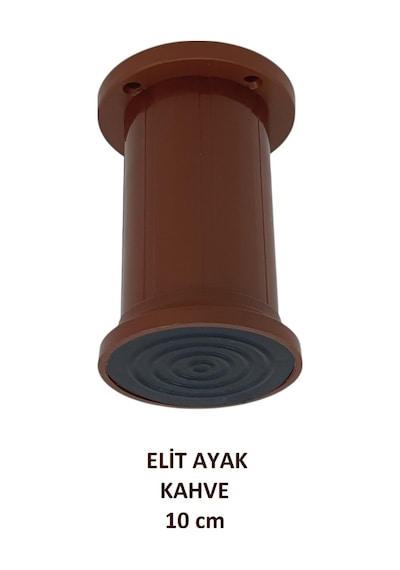 Elit Ayak, 10 Cm Kahverengi Baza, Yatak, Koltuk, Masa, Kanepe Ayağı Kahverengi
