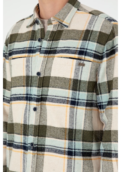 U.s. Polo Assn. Erkek Haki Gömlek Desenli 50290278-vr027 Haki