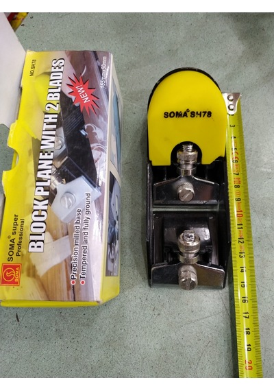 Soma Avuçiçi Mini Ahşap Rende Ufak Planya Çift Bıçak