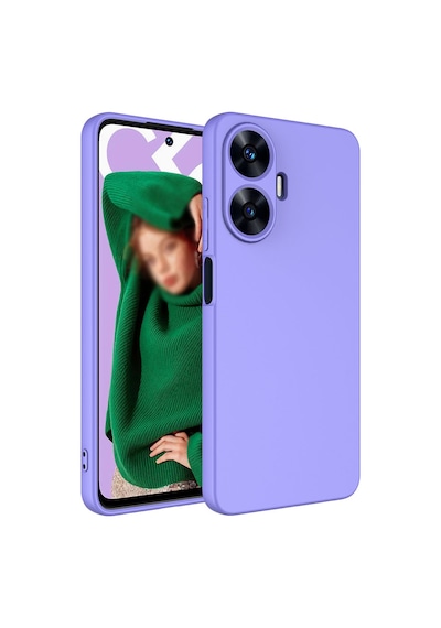 Zore Realme C55 Kılıf Nvth Mara Lansman Kapak - Lila