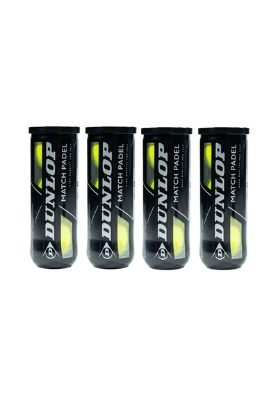 Dunlop Match Padel 3'lü 4 Kutu Padel Topu Çok Renkli