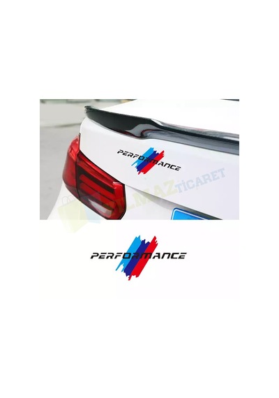 Bmw M Performance Oto Sticker Bagaj Depo Kapağı Çamurluk Etiket