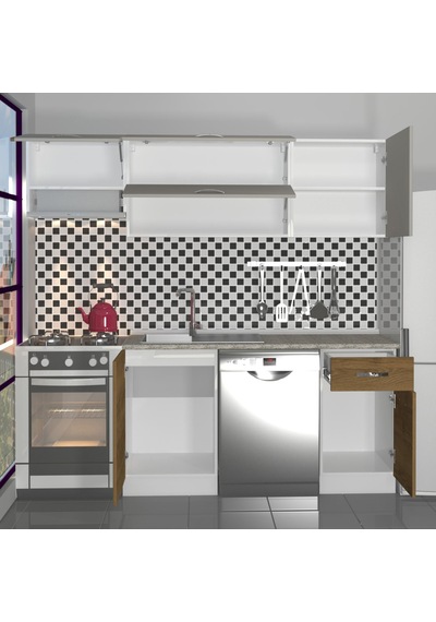 Decoraktiv Elite 220 Mdf Hazır Mutfak Dolabı - Tezgah Dahil - Pera - Kumtaşı Çok Renkli Decoraktiv Elite 220 Mdf Hazır Mutfak Dolabı - Tezgah Dahil - Pera - Kumtaşı Çok Renkli